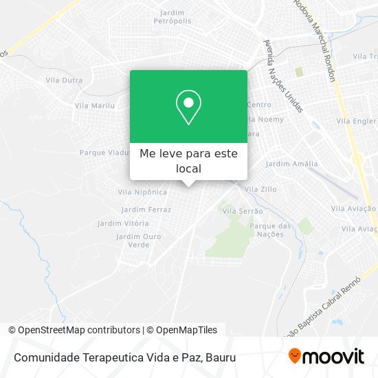 Comunidade Terapeutica Vida e Paz mapa