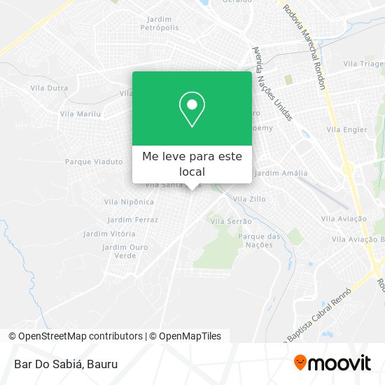 Bar Do Sabiá mapa