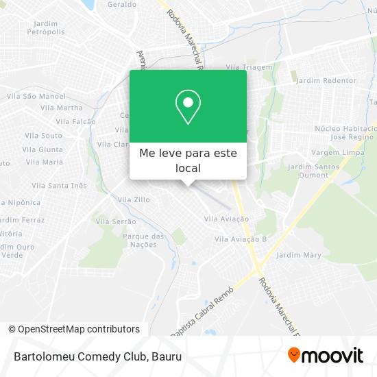 Bartolomeu Comedy Club mapa