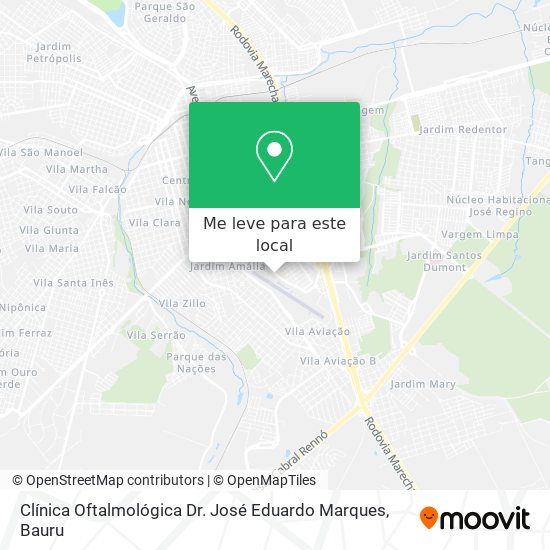 Clínica Oftalmológica Dr. José Eduardo Marques mapa