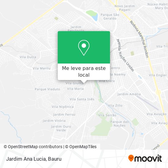 Jardim Ana Lucia mapa