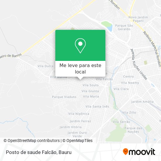 Posto de saude Falcão mapa