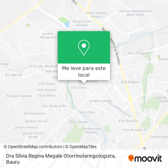 Dra Silvia Regina Megale Otorrinolaringologista mapa
