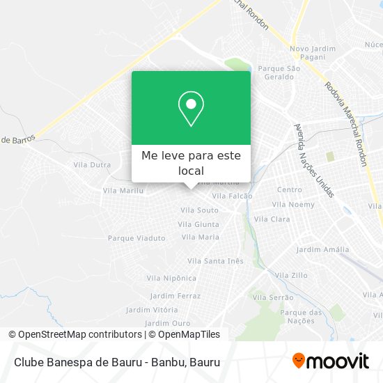 Clube Banespa de Bauru - Banbu mapa