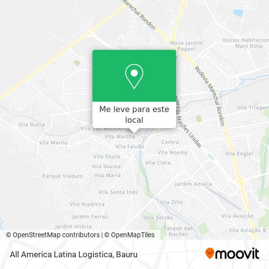 All America Latina Logistica mapa