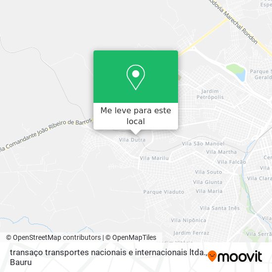 transaço transportes nacionais e internacionais ltda. mapa