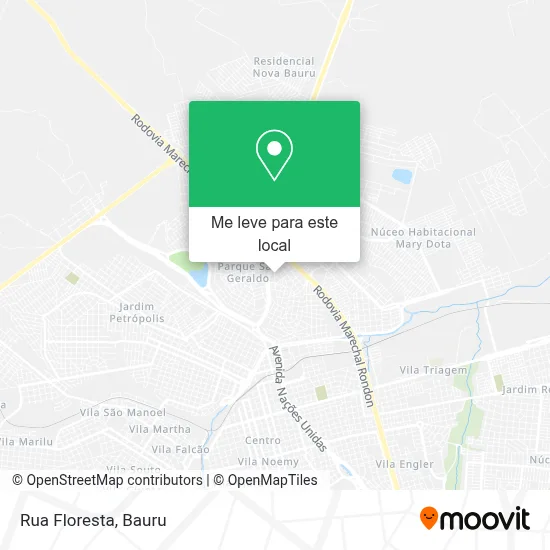 Rua Floresta mapa