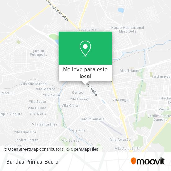 Bar das Primas mapa