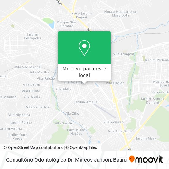 Consultório Odontológico Dr. Marcos Janson mapa