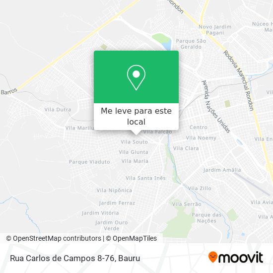 Rua Carlos de Campos 8-76 mapa