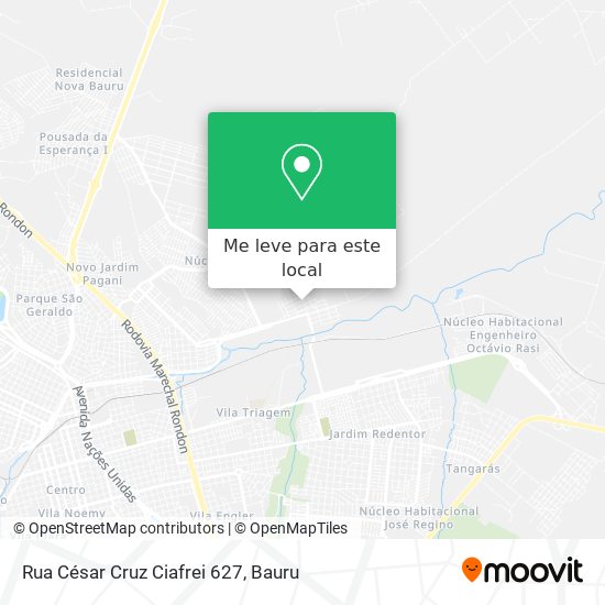 Rua César Cruz Ciafrei 627 mapa