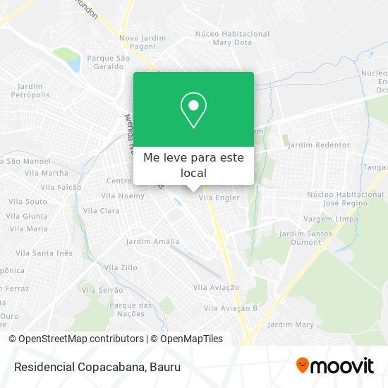 Residencial Copacabana mapa