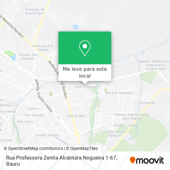Rua Professora Zenita Alcântara Nogueira 1-67 mapa