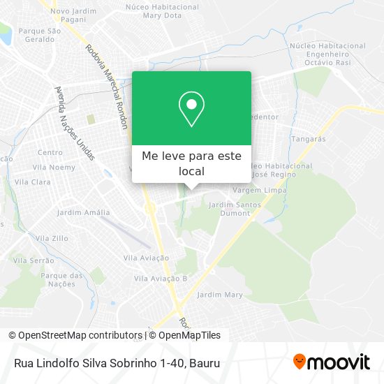 Rua Lindolfo Silva Sobrinho 1-40 mapa