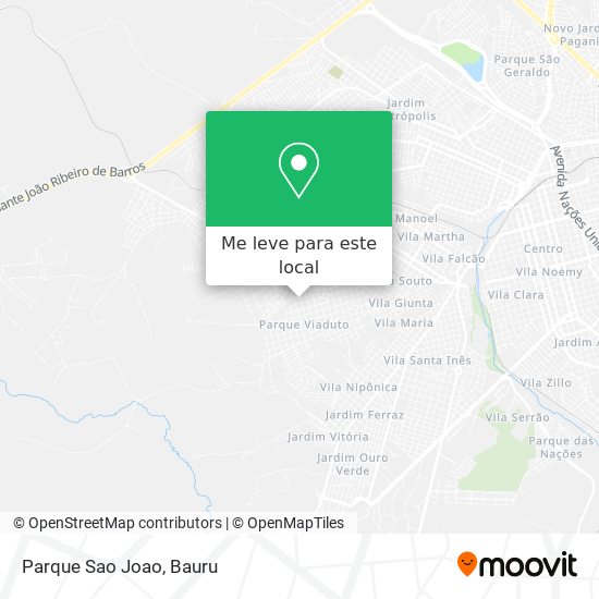 Parque Sao Joao mapa