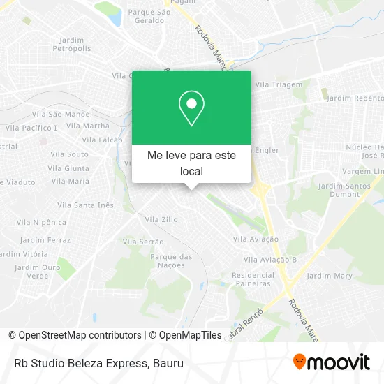 Rb Studio Beleza Express mapa
