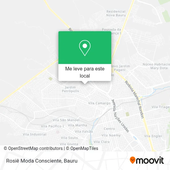 Rosiê Moda Consciente mapa