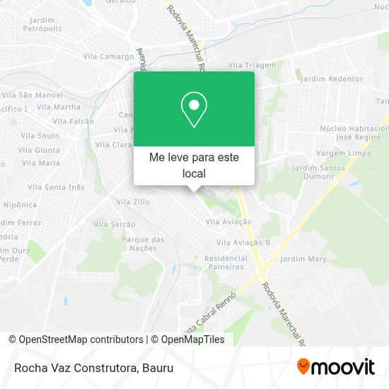 Rocha Vaz Construtora mapa