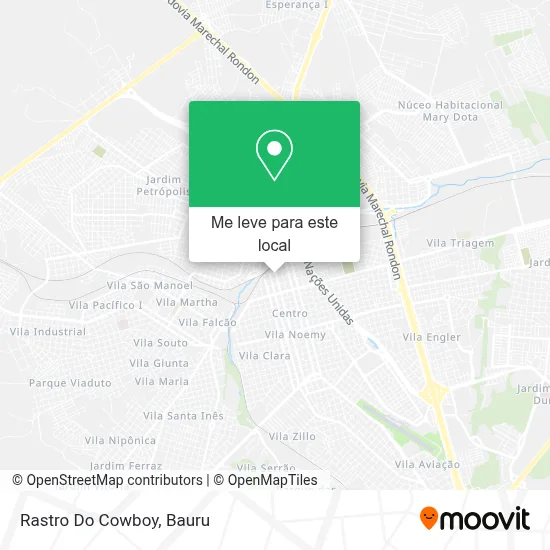 Rastro Do Cowboy mapa