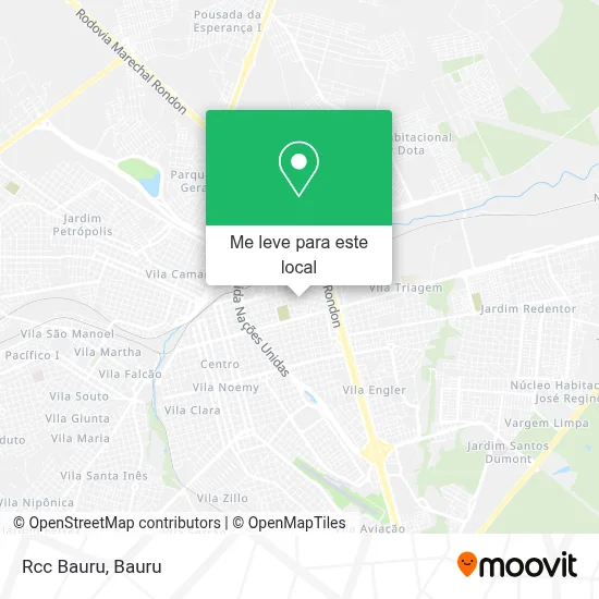 Rcc Bauru mapa