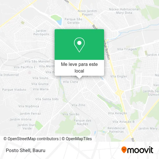 Posto Shell mapa