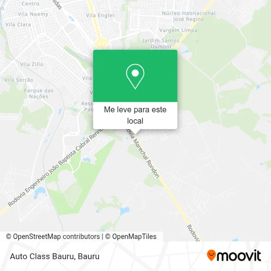 Auto Class Bauru mapa