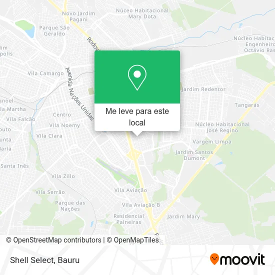 Shell Select mapa