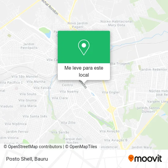 Posto Shell mapa