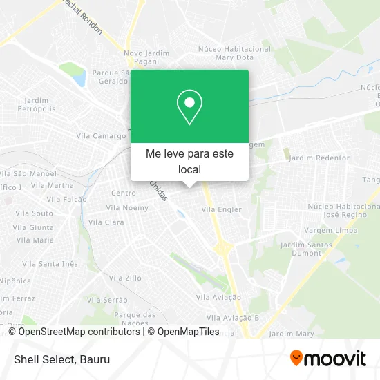 Shell Select mapa