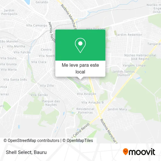 Shell Select mapa