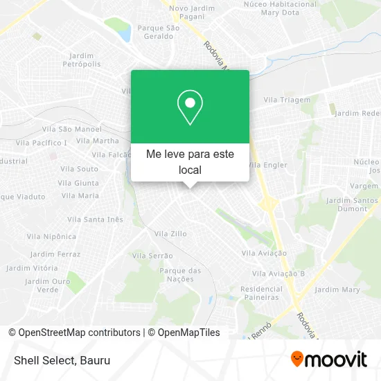 Shell Select mapa
