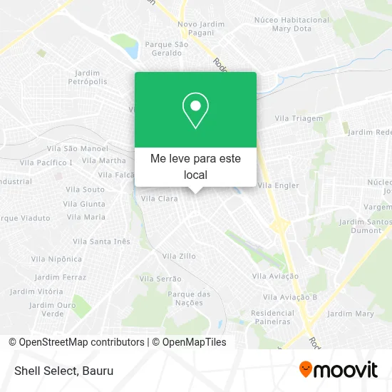 Shell Select mapa