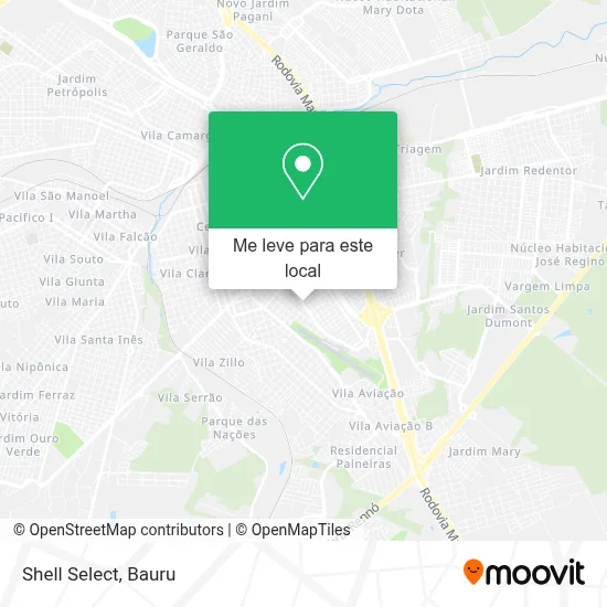 Shell Select mapa