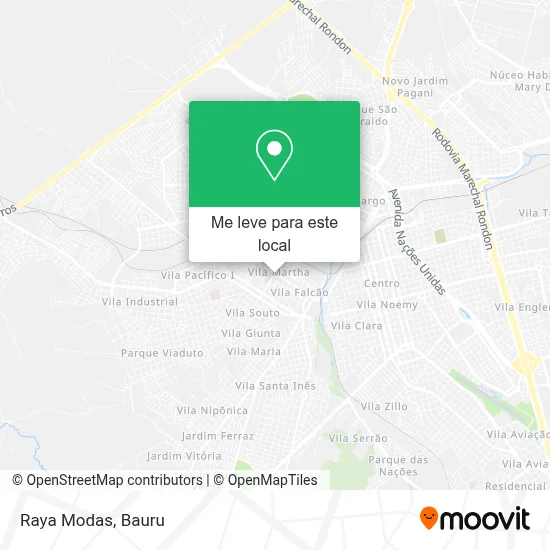 Raya Modas mapa
