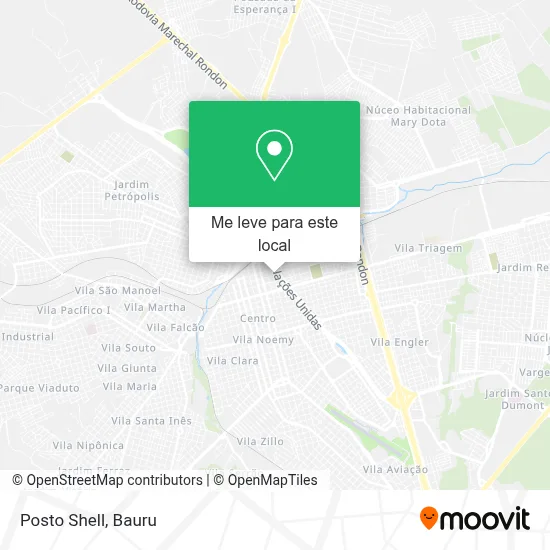 Posto Shell mapa
