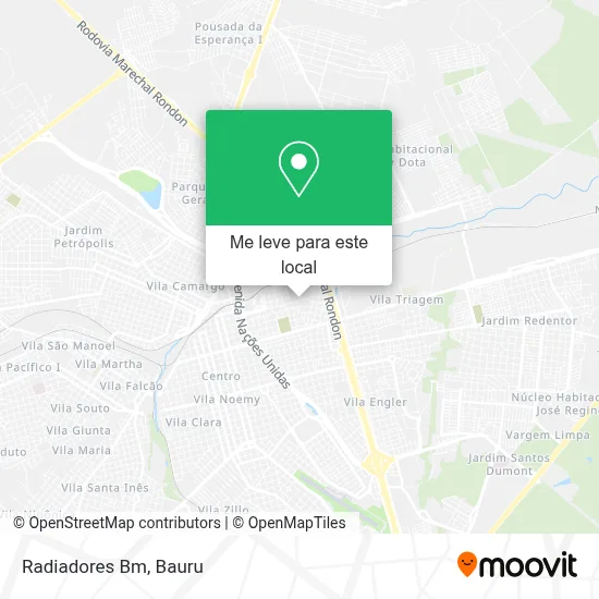 Radiadores Bm mapa