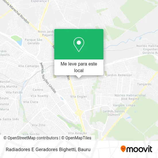 Radiadores E Geradores Bighetti mapa
