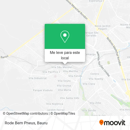 Rode Bem Pneus mapa