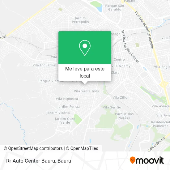 Rr Auto Center Bauru mapa