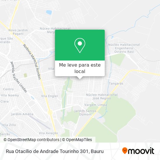 Rua Otacílio de Andrade Tourinho 301 mapa