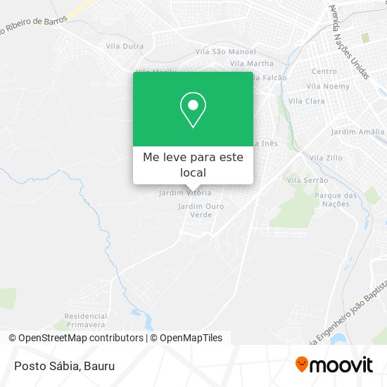 Posto Sábia mapa