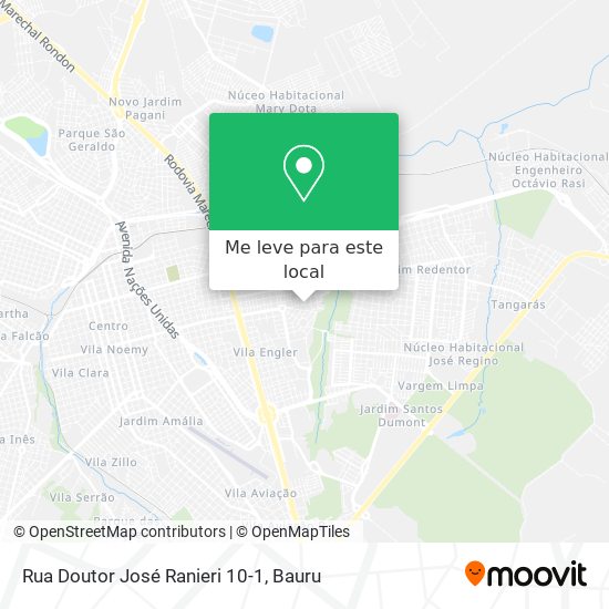 Rua Doutor José Ranieri 10-1 mapa