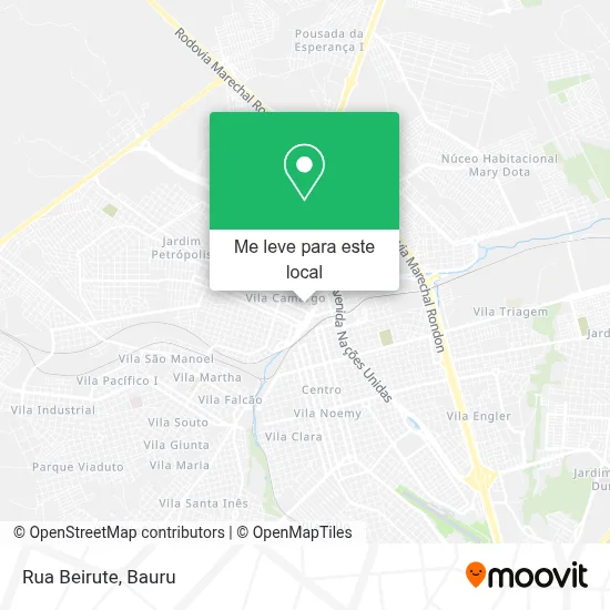 Rua Beirute mapa