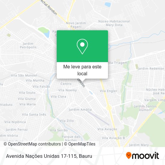Avenida Nações Unidas 17-115 mapa