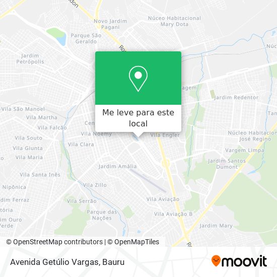 Avenida Getúlio Vargas mapa