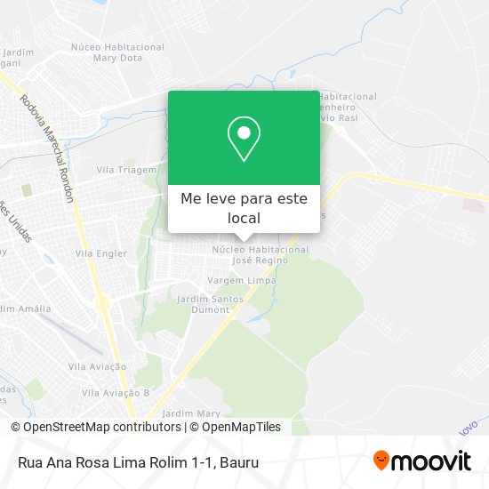 Rua Ana Rosa Lima Rolim 1-1 mapa
