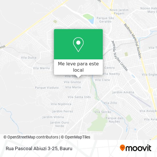 Rua Pascoal Abiuzi 3-25 mapa