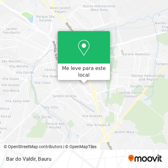 Bar do Valdir mapa