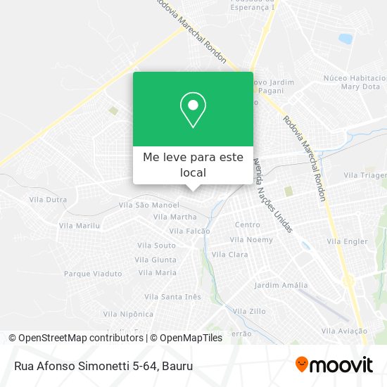 Rua Afonso Simonetti 5-64 mapa