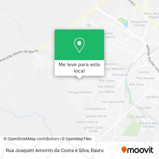 Rua Joaquim Amorim da Costa e Silva mapa